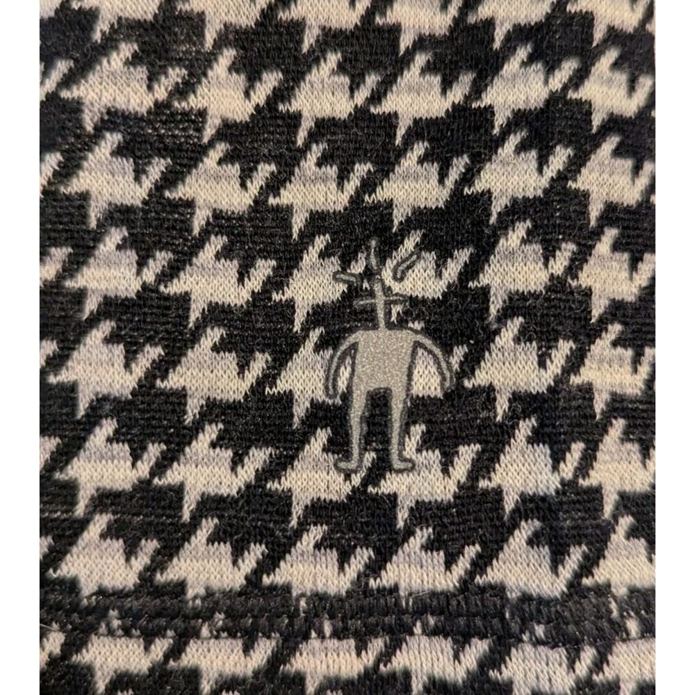 Smartwool Baselayer Large Womens Merino 1/4 Zip Top Houndstooth - Picture 4 of 4
